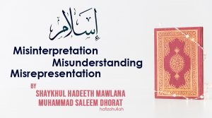 Islam.-Misinterpretation